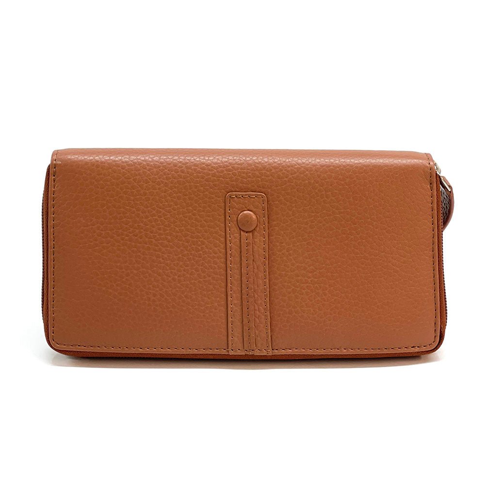 Zippy Leather Wallet: Compact & Stylish - Leather Italiano