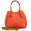 Ludmilla raffia and leather bag-29