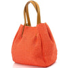 Ludmilla raffia and leather bag-14