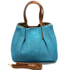 Ludmilla raffia and leather bag-28