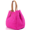 Ludmilla raffia and leather bag-5