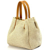 Ludmilla raffia and leather bag-1