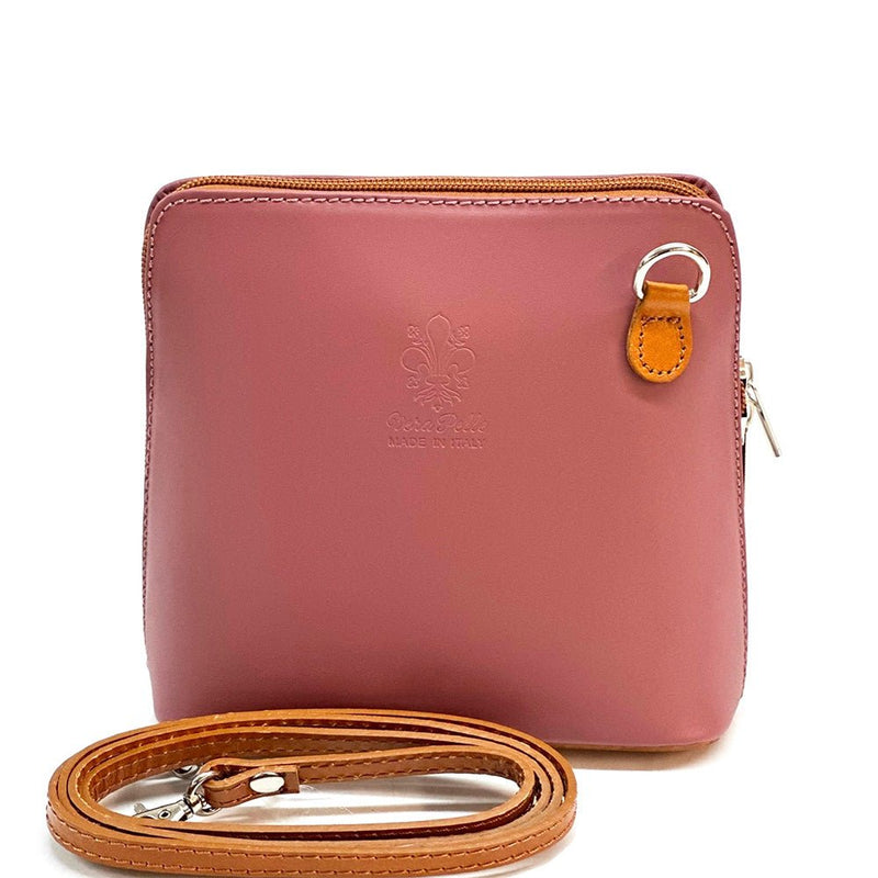 Dalida Leather Crossbody Bag: Italian Luxury - Leather Italiano