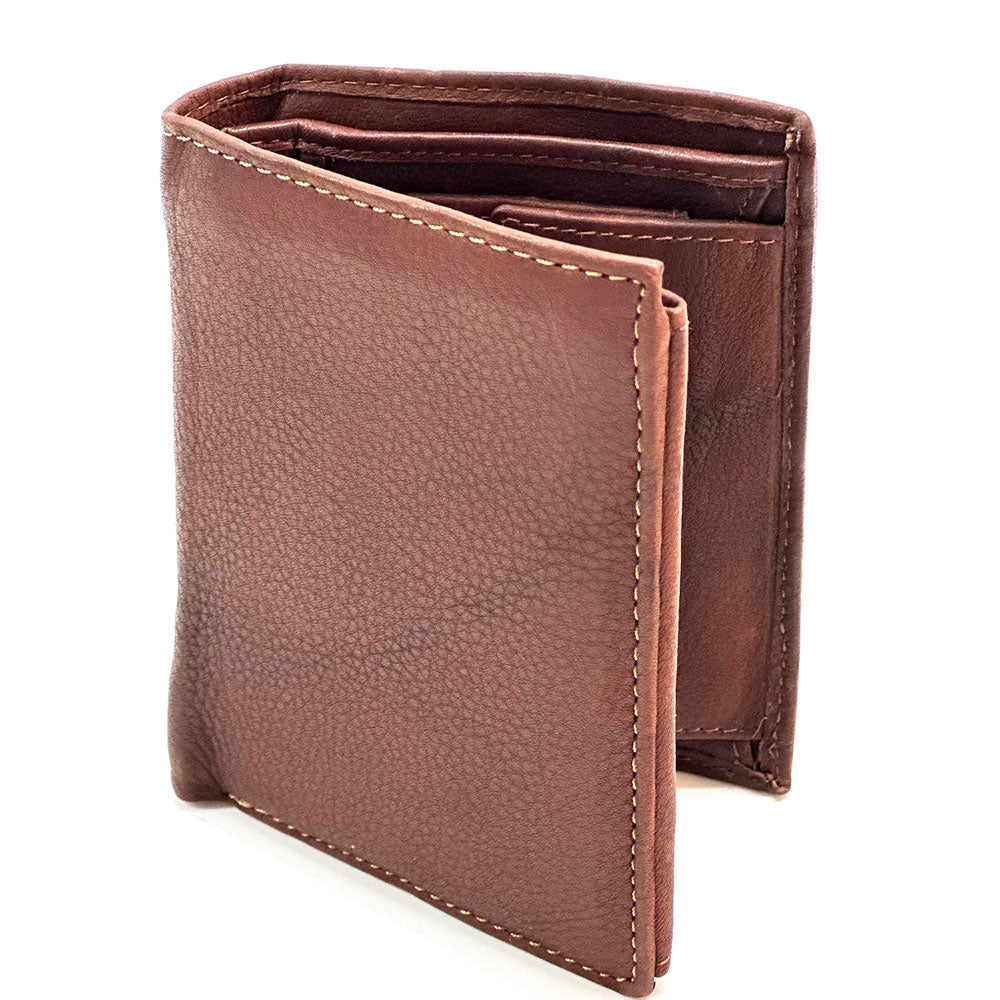 Raviero Cow Leather Vertical Wallet