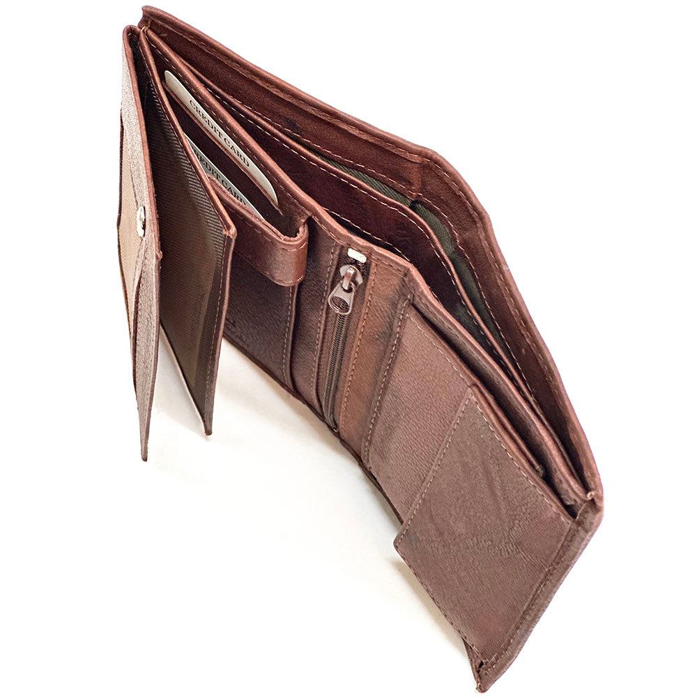 Raviero Cow Leather Vertical Wallet
