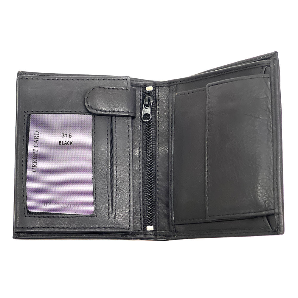 Raviero Cow Leather Vertical Wallet