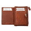 Hayden brown leather credit card holder