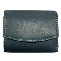 Liora Minimalist RFID Leather Mini Trifold Wallet