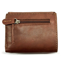 Liora Minimalist RFID Leather Mini Trifold Wallet