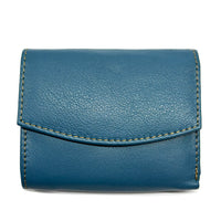 Liora Minimalist RFID Leather Mini Trifold Wallet
