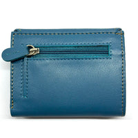 Liora Minimalist RFID Leather Mini Trifold Wallet