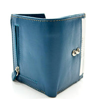 Liora Minimalist RFID Leather Mini Trifold Wallet
