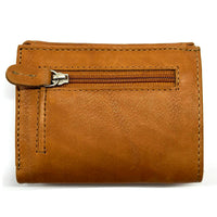 Liora Minimalist RFID Leather Mini Trifold Wallet