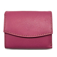 Liora Minimalist RFID Leather Mini Trifold Wallet
