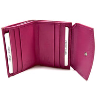 Liora Minimalist RFID Leather Mini Trifold Wallet