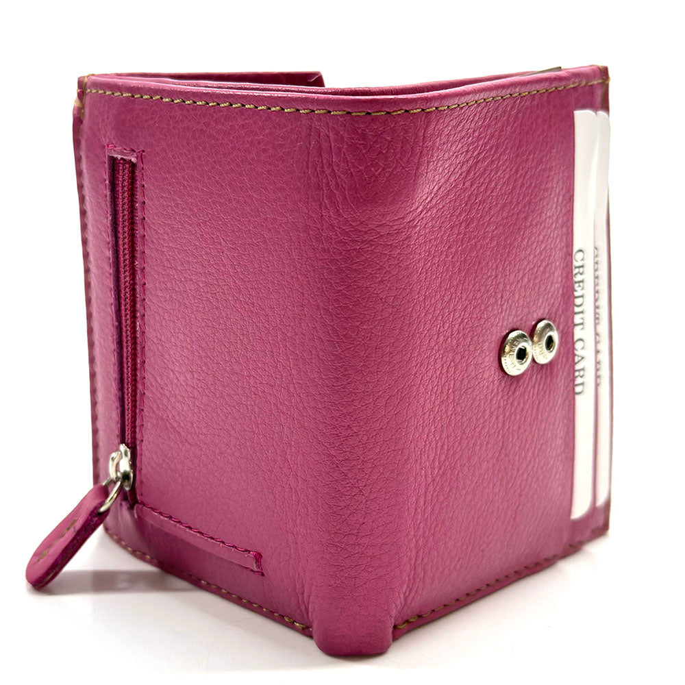 Liora Minimalist RFID Leather Mini Trifold Wallet