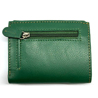 Liora Minimalist RFID Leather Mini Trifold Wallet