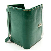 Liora Minimalist RFID Leather Mini Trifold Wallet