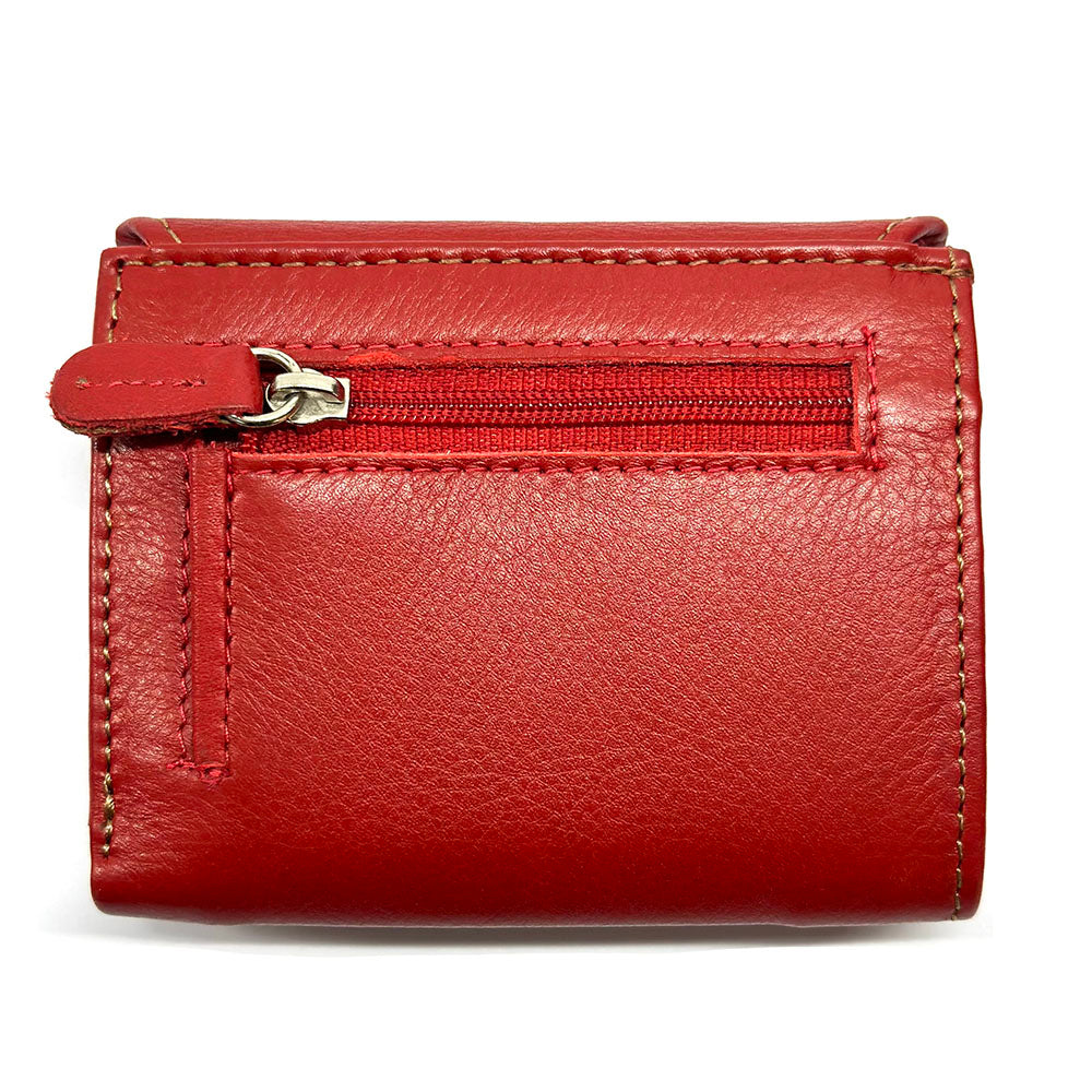 Liora Minimalist RFID Leather Mini Trifold Wallet