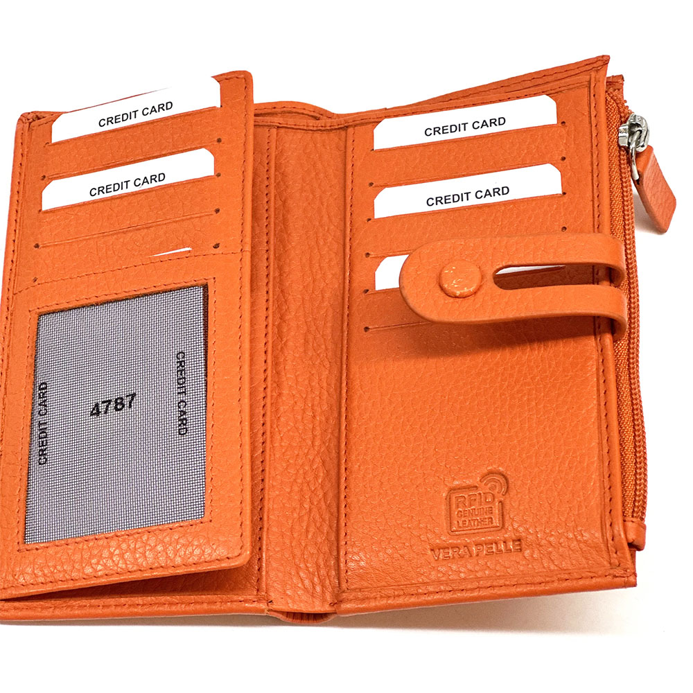 Mirello Cow Leather Zip Wallet