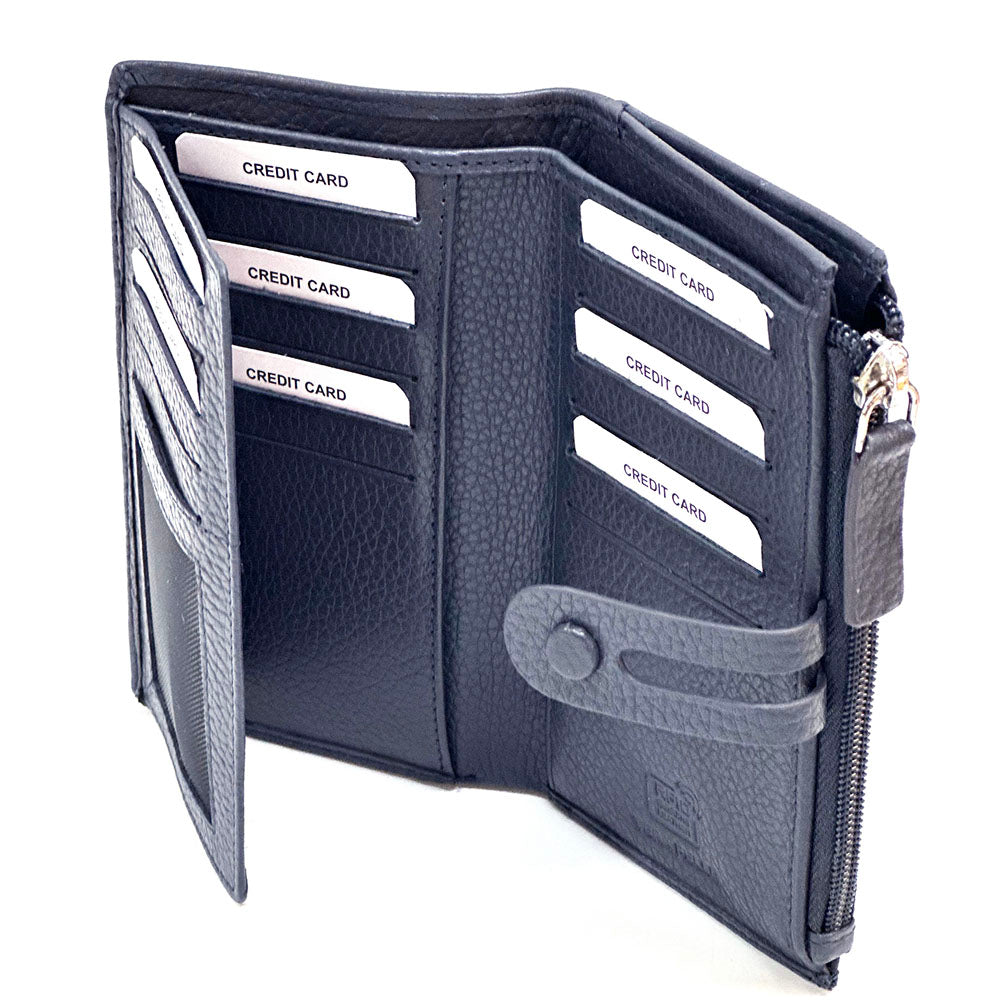 Mirello Cow Leather Zip Wallet
