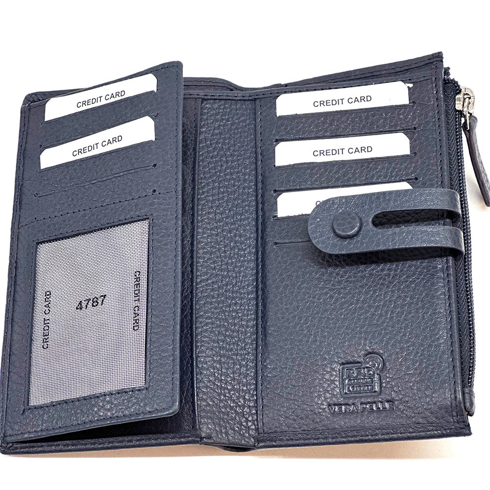 Mirello Cow Leather Zip Wallet
