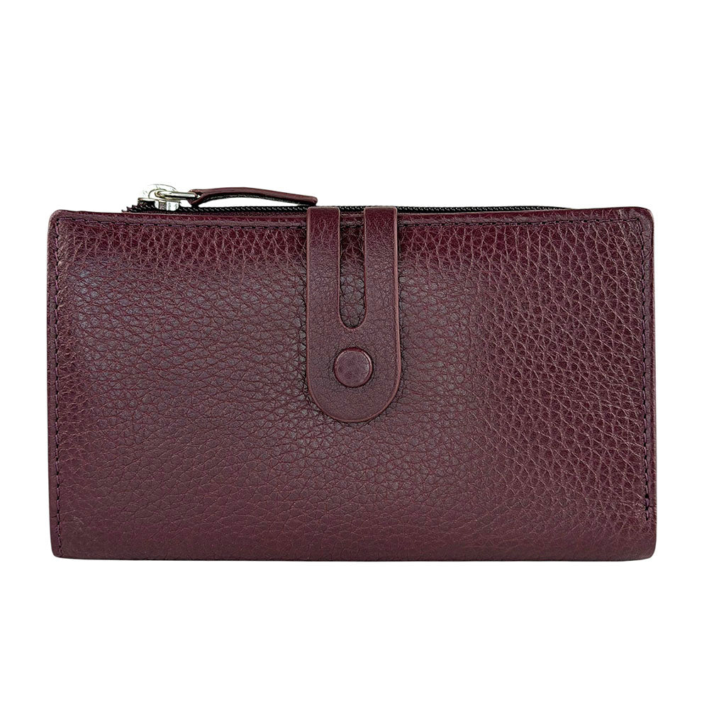 Mirello Cow Leather Zip Wallet