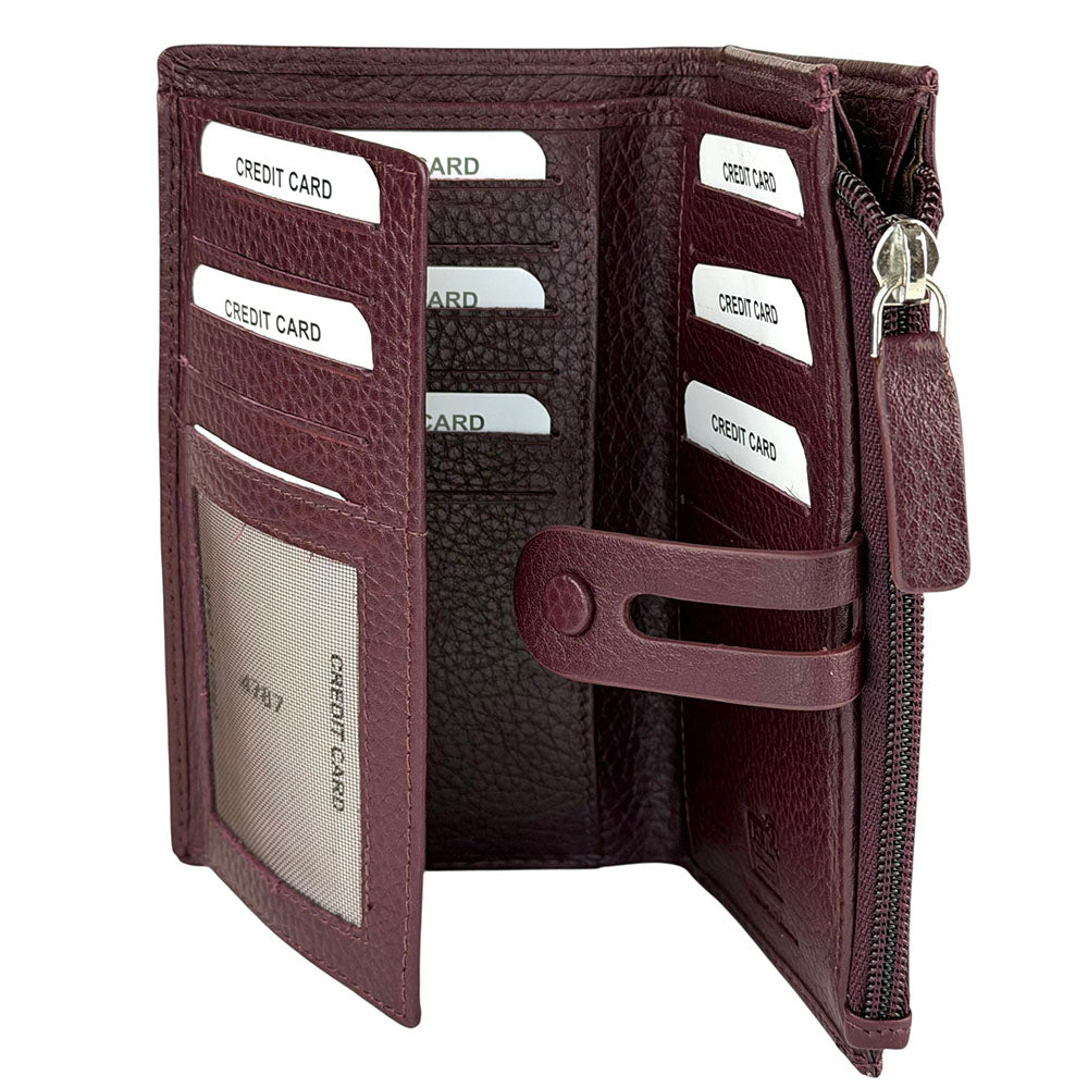 Mirello Cow Leather Zip Wallet