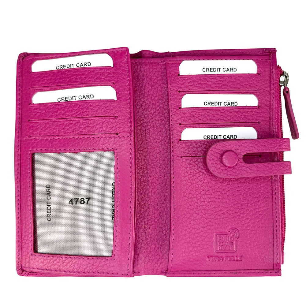 Mirello Cow Leather Zip Wallet