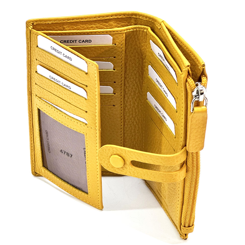 Mirello Cow Leather Zip Wallet