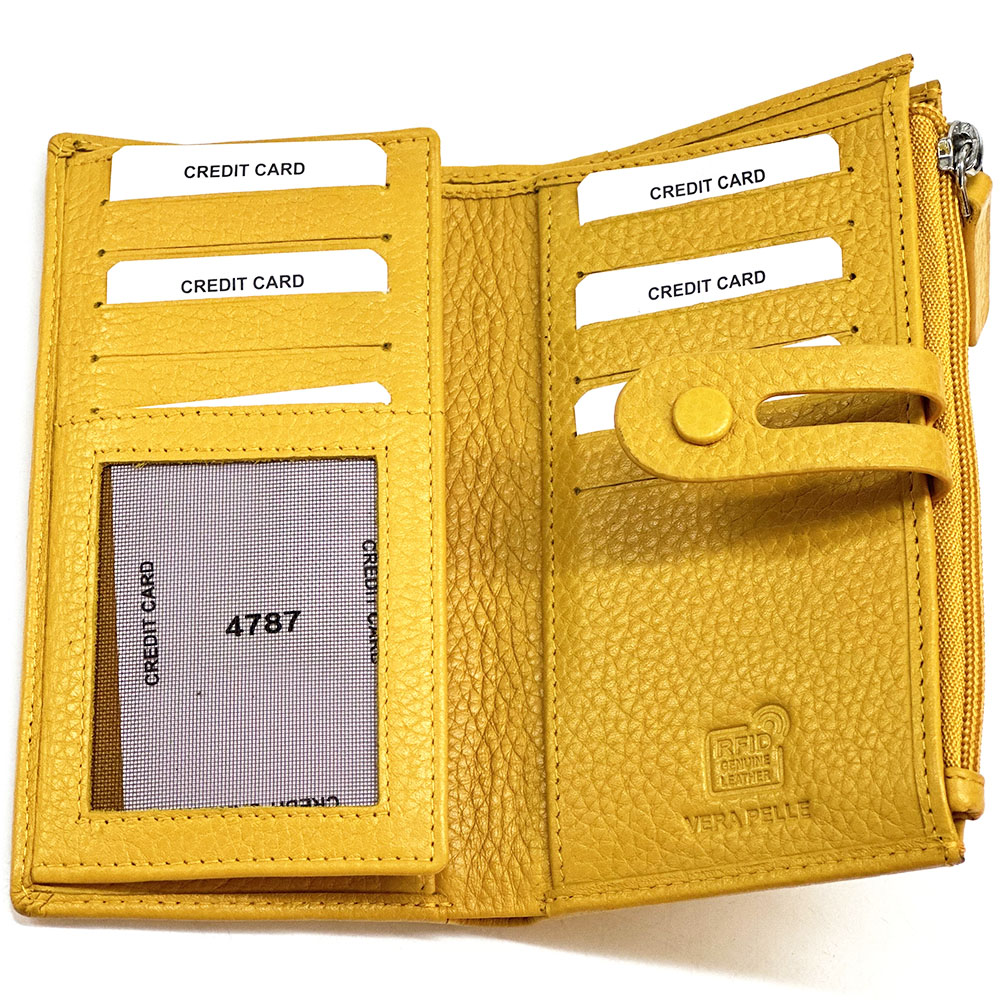 Mirello Cow Leather Zip Wallet