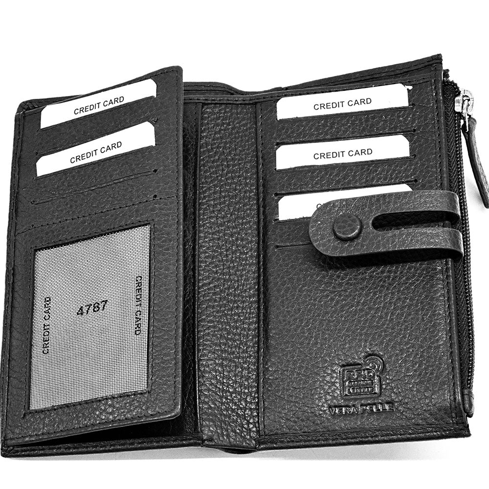 Mirello Cow Leather Zip Wallet
