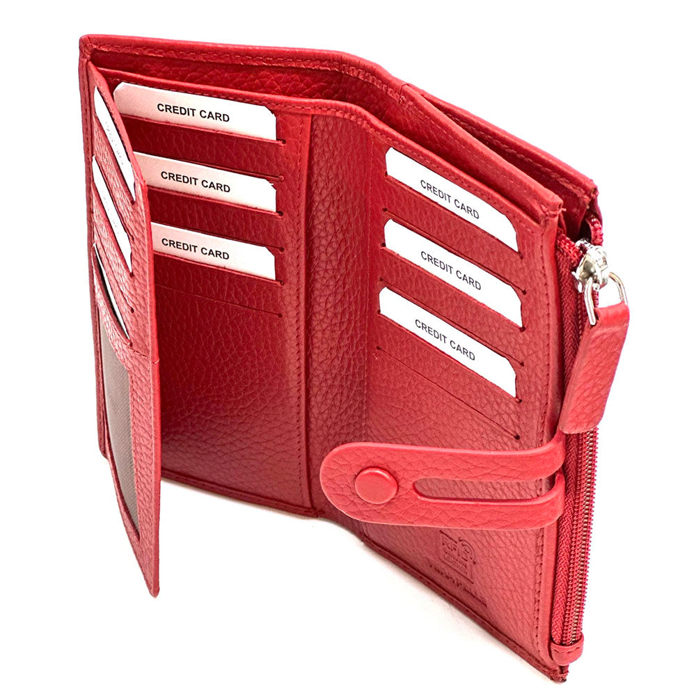 Mirello Cow Leather Zip Wallet