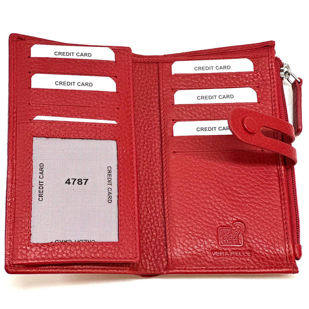 Mirello Cow Leather Zip Wallet