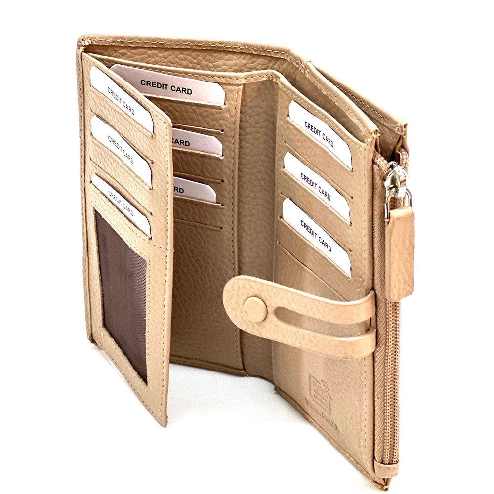 Mirello Cow Leather Zip Wallet