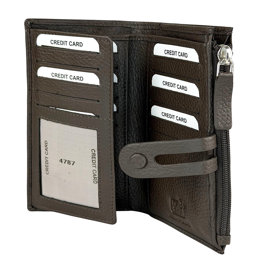 Mirello Cow Leather Zip Wallet