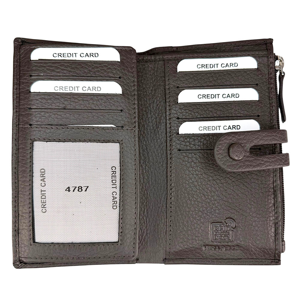 Mirello Cow Leather Zip Wallet