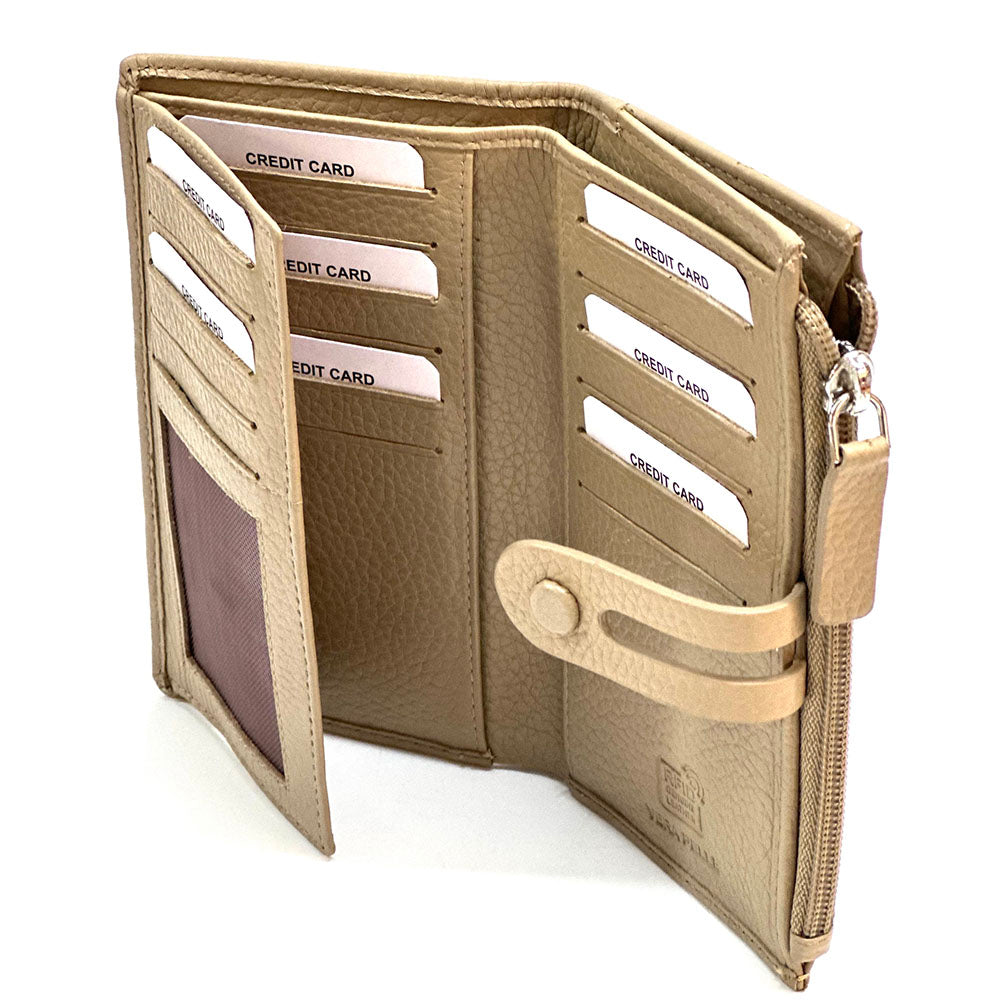Mirello Cow Leather Zip Wallet