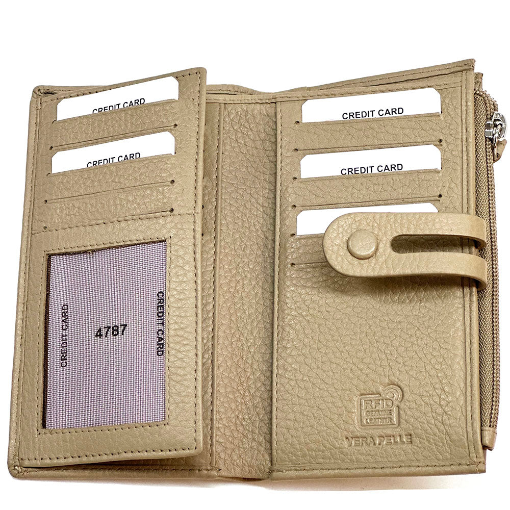 Mirello Cow Leather Zip Wallet