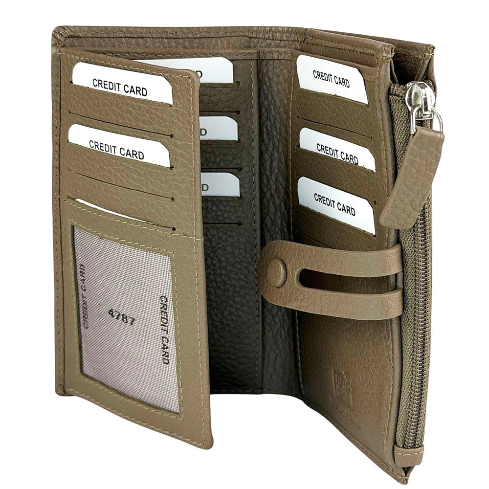 Mirello Cow Leather Zip Wallet