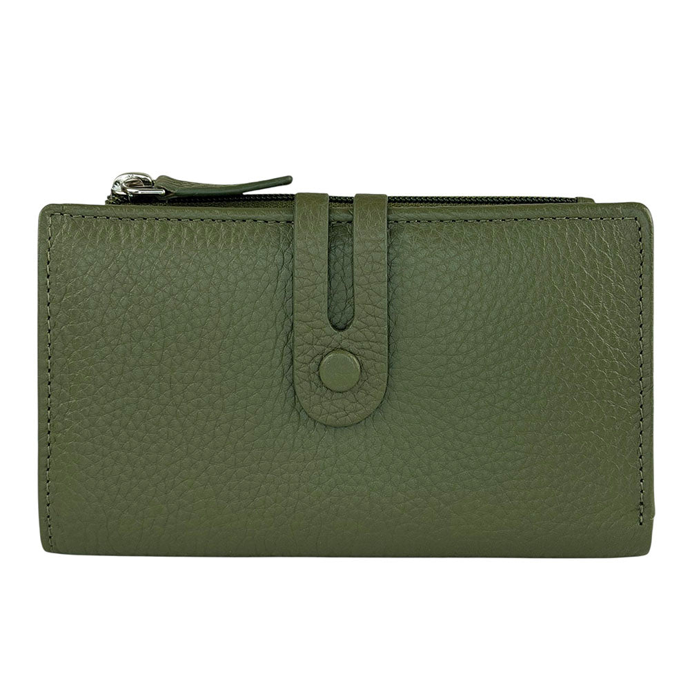 Mirello Cow Leather Zip Wallet