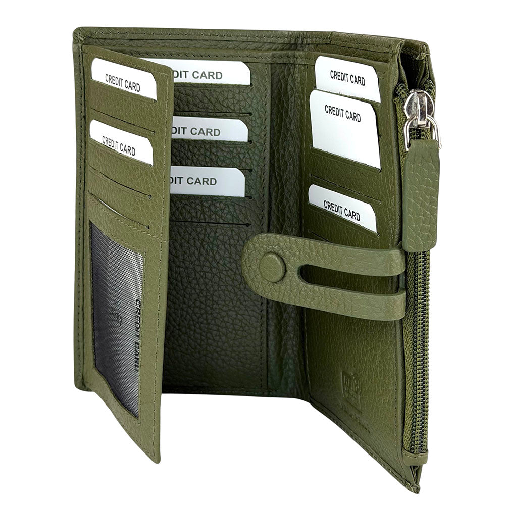 Mirello Cow Leather Zip Wallet