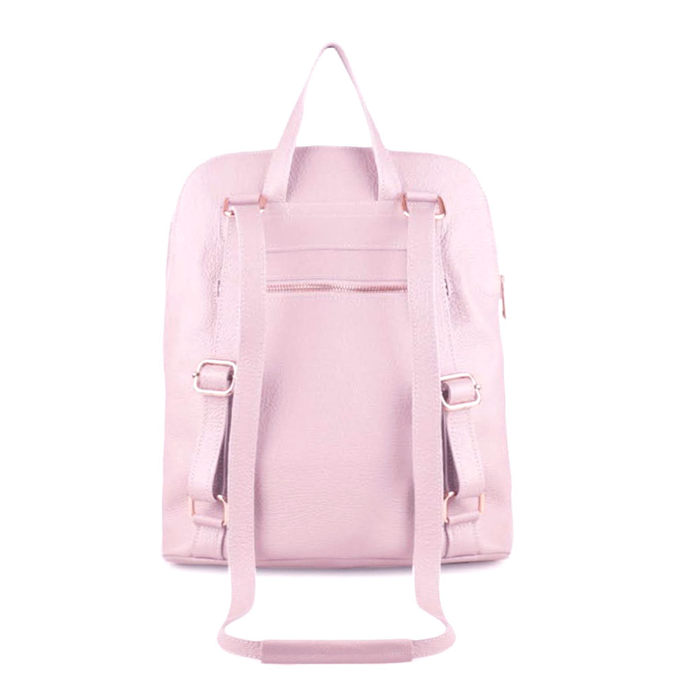 Ghita Italian Leather Backpack – Handmade Elegance with Spacious Practicality