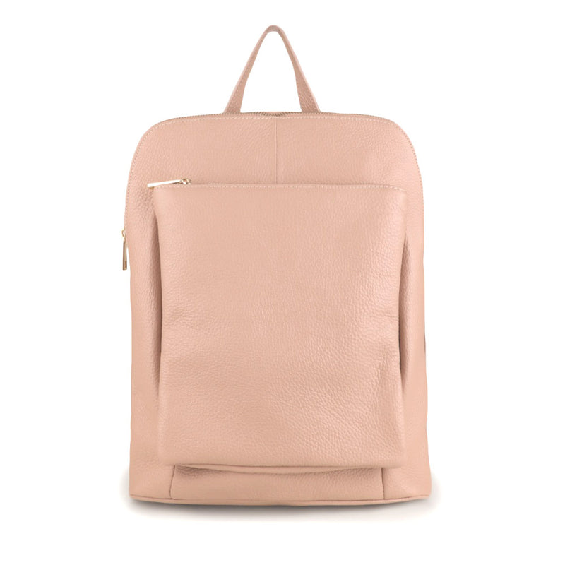 Ghita Italian Leather Backpack – Handmade Elegance with Spacious Practicality