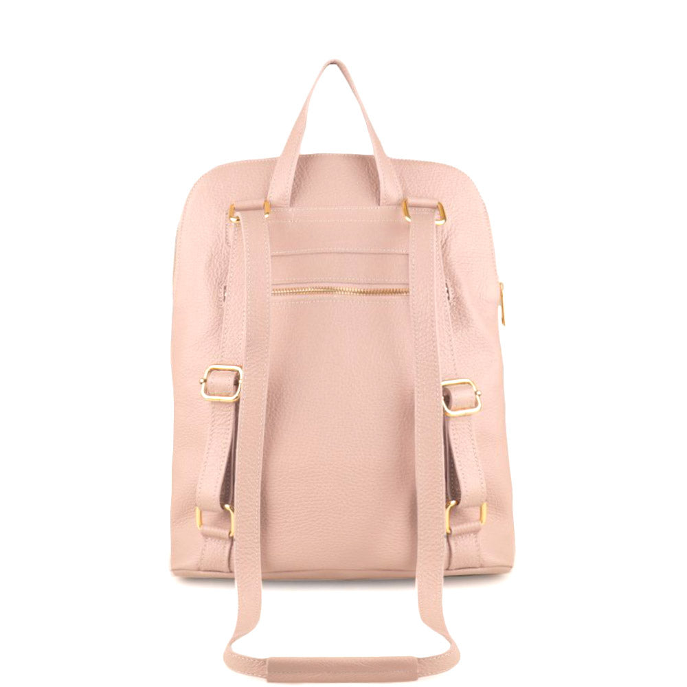 Ghita Italian Leather Backpack – Handmade Elegance with Spacious Practicality