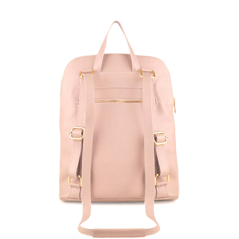 Ghita Italian Leather Backpack – Handmade Elegance with Spacious Practicality