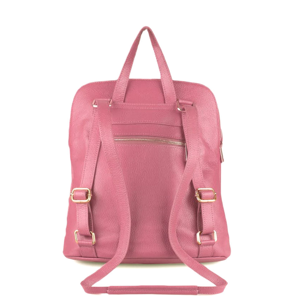 Ghita Italian Leather Backpack – Handmade Elegance with Spacious Practicality