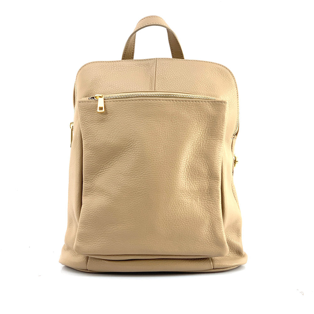 Ghita Italian Leather Backpack – Handmade Elegance with Spacious Practicality