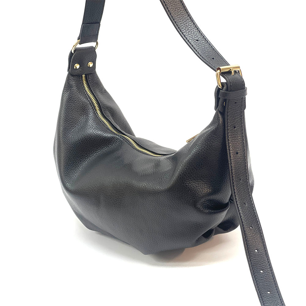 Noa Leather Saddle Bag: Timeless Elegance - Leather Italiano