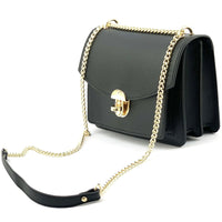 Lucrezia Leather Crossbody Bag: Modern Elegance - Leather Italiano